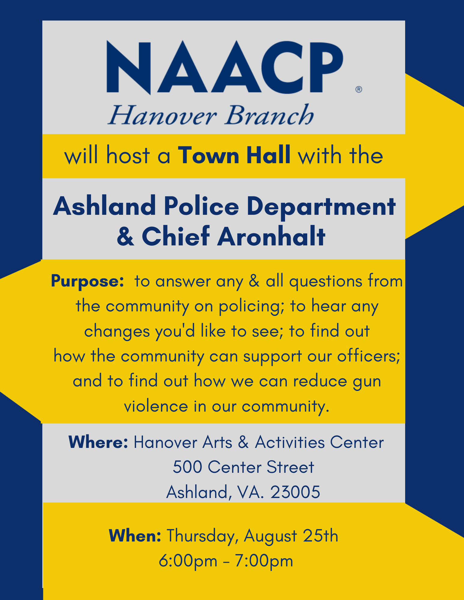 NAACPPolice town halll